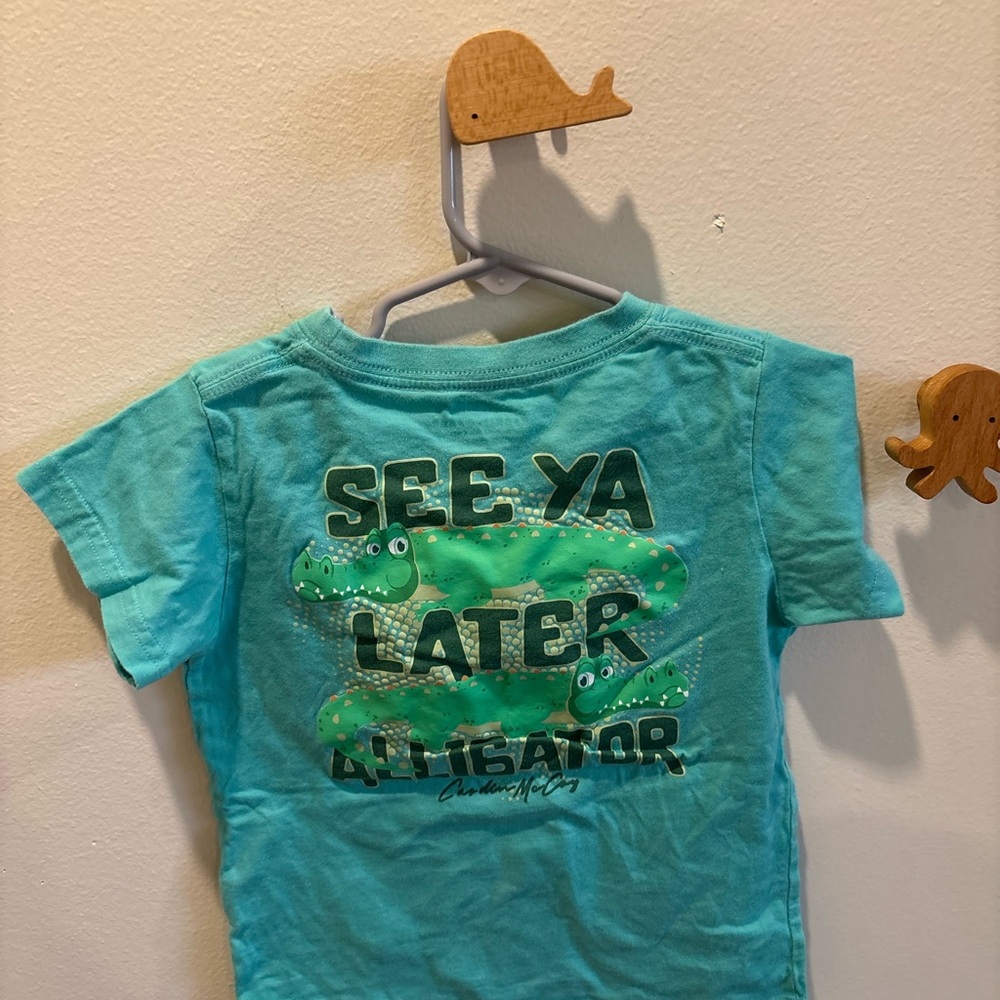 Cardin McCoy later alligator kids tee 2/3T